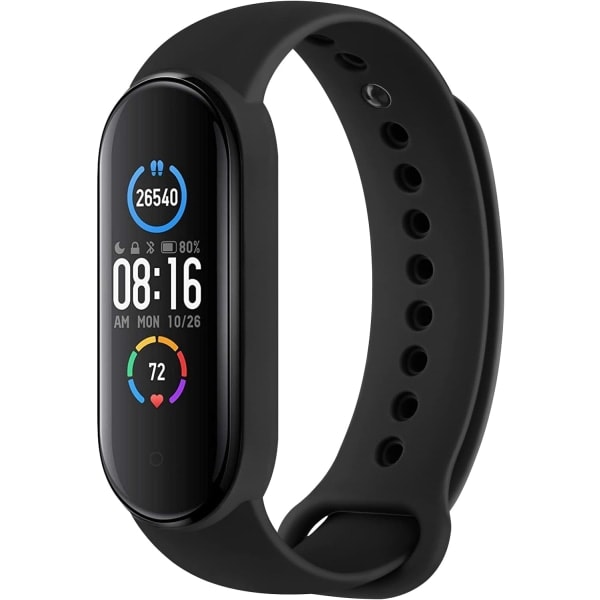 2-pak silikone stropper til Xiaomi Mi Band 5/6 og Amazfit Band 5