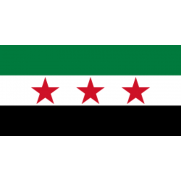 Flagga - Syrien (gammalt) som används av den syriska nationella koalitionen 100