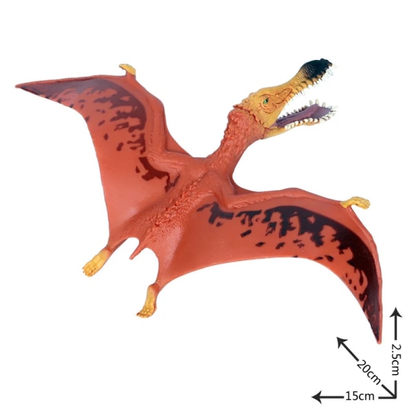 Het Jurassic World Flight Dinosaur Figur Animal Modell Pterosaur Pterodactyl Archeopteryx Actionfigur Barn Leksak Present