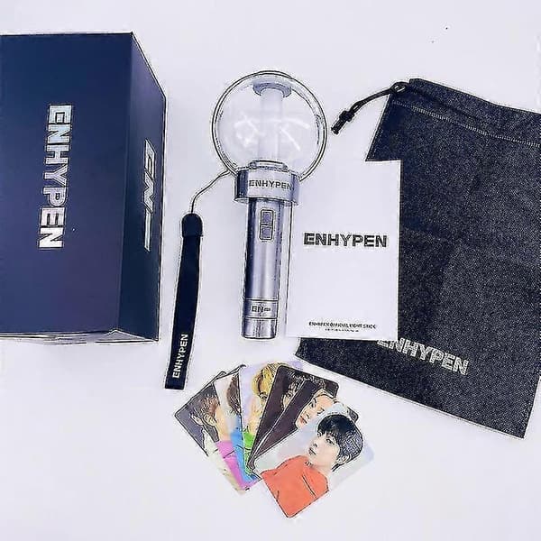 Kpop Enhypen Lightstick med Bluetooth Lysende LED Lyspind 7 Farver Justerbar Koncert Fluorescerende Glød Fans Samling With Bluetooth