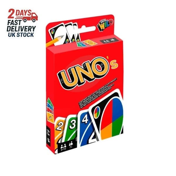 uno Classic UNO -korttipeli, 108 korttia, perhe, lapset, ystävät