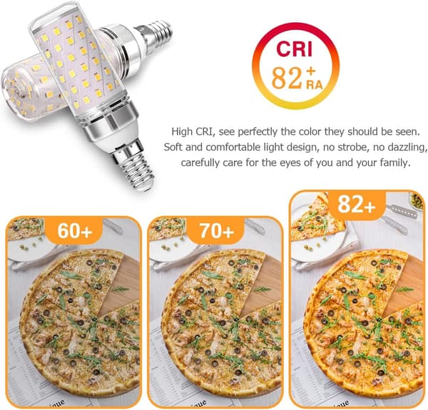 4-pack 12W E14 LED-lampor 1200LM Halogen motsvarande 100W