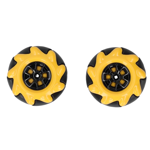 Mecanum-pyörä OmniDirectional Smart Robot Car Parts -lisävarusteet DIY-lelukomponentit 60 mm (1 pari)