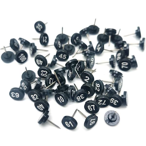 100 Numeroitua Karttanastaa Numeroitua Karttanastaa Valokuvien Seinäkoristeluun Ilmoitustauluja - WELLNGS White