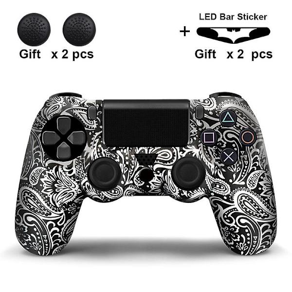 Dualshock trådløs Bluetooth-spilkontroller til Playstation4 /ps4/ps3 silicone cover no controller