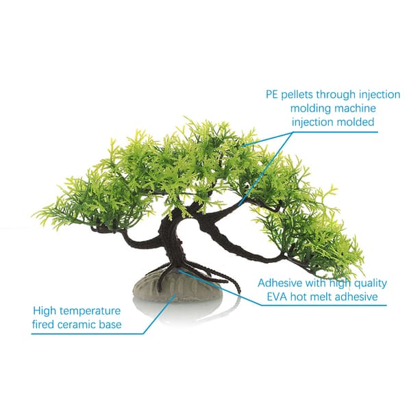 Akvarium Dekor Ornamenter Simulerte Furu Trær Dekorati{BT} 4
