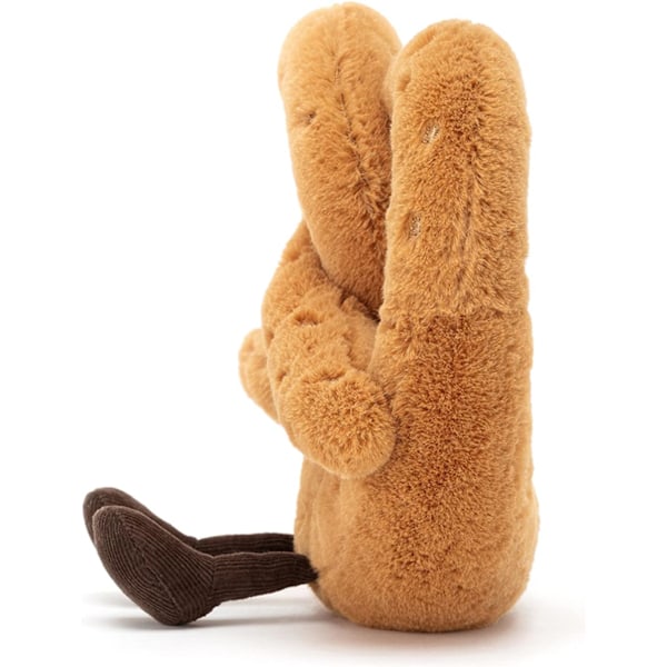 Jellycat Amuseables Pretzel -pehmolelu, 7 tuumaa | Ruokaplussi | Hauska lahjaidea