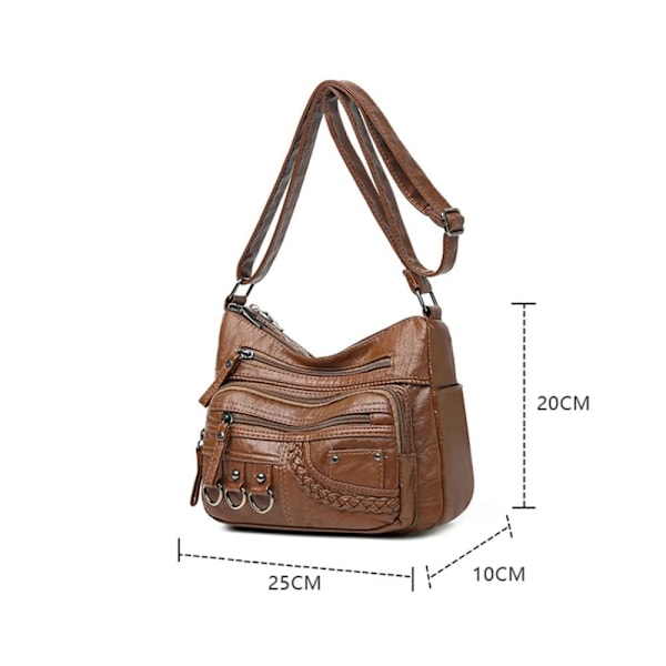 Pengepunge Crossbody Skuldertasker BRUN brown