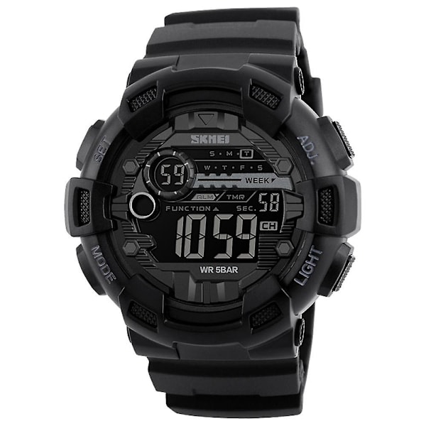 SKMEI 1243 Digital Electronic Watch Fashion Casual Outdoor Sports Men Wristwatch Dual Time