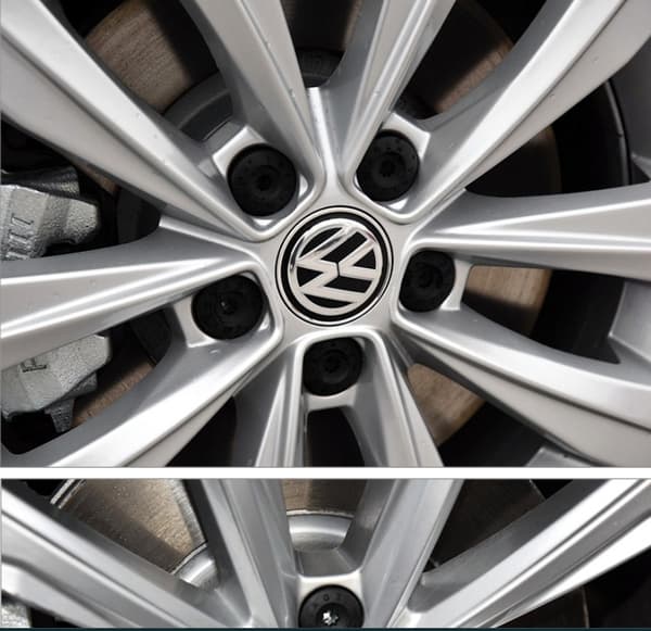 Passer til Volkswagen 5-eget navkapsel dæklogo 135mm (4 stk)