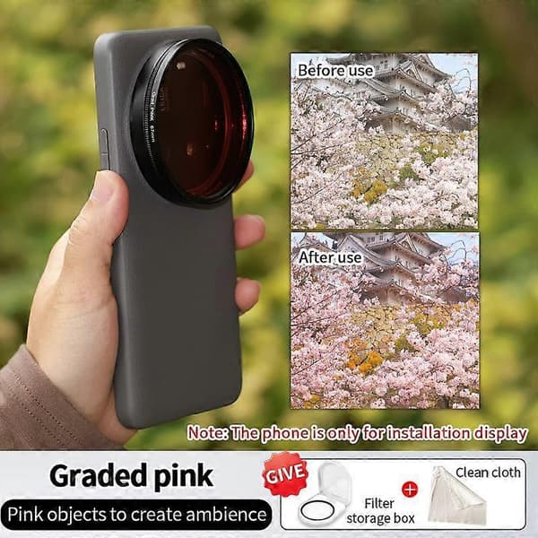 Xiaomi 15 Ultra JSR -puhelinobjektiivin suodatin (h}) Not Specified Gradient Pink
