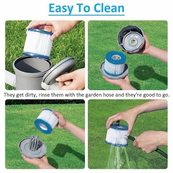 Tyyppi VI Spa-suodatinelementti Lay-Z-Spalle, Coleman SaluSpalle 90352E, 58323E, 58323 Pool Spa -suodattimelle 2 pcs