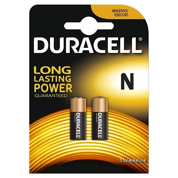 DURACELL Set med 5 larm och fjärrkontrollbatterier MN9100 N Lady LR1 2-pack