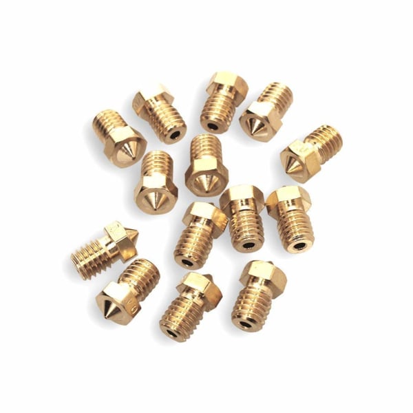 Extruder brass nozzle for 1.75 mm 3D printer 14 pieces