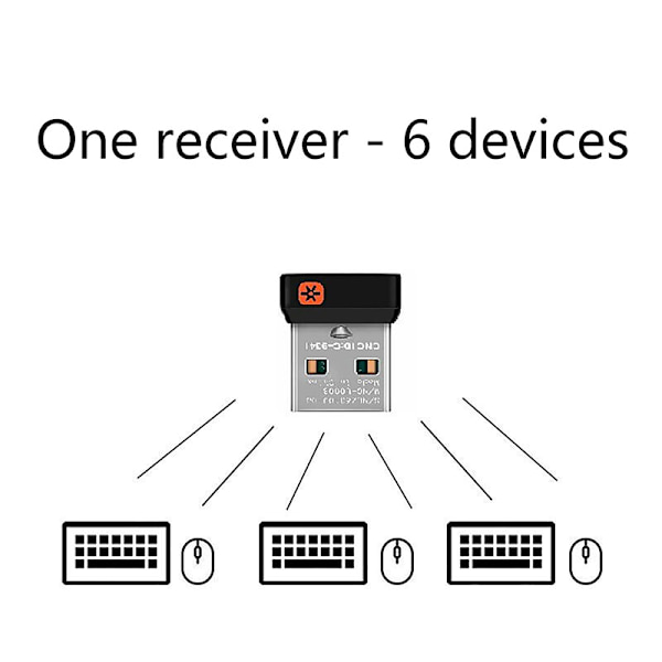 Trådløs Dongle Modtager Unifying USB Adapter til Logitech 2