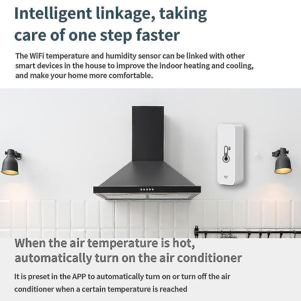 3x Tuya Wifi Temperatur- og Luftfuktighetssensor Innendørs Termometer Hygrometer