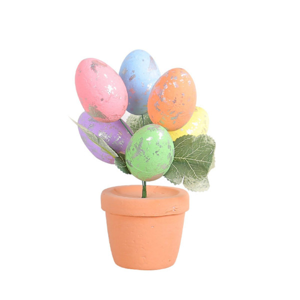 Påsk 17cm Påskägg Kruka Fläckar Ägg Blomkruka Utomhus Trädgård Påsk Dekoration AB170 D