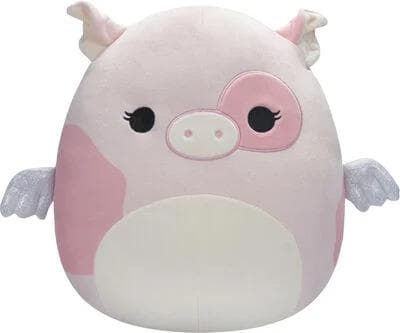 Squishmallows Vaaleanpunainen pilkullinen possu, 30 cm