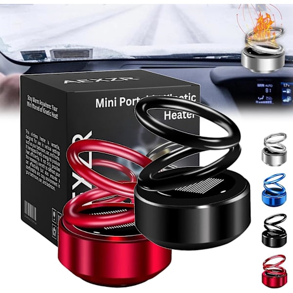 Bärbar Mini Kinetisk Aromaterapi, Mini Bärbar Kinetisk Uppvärmning Aromaterapi Black Red
