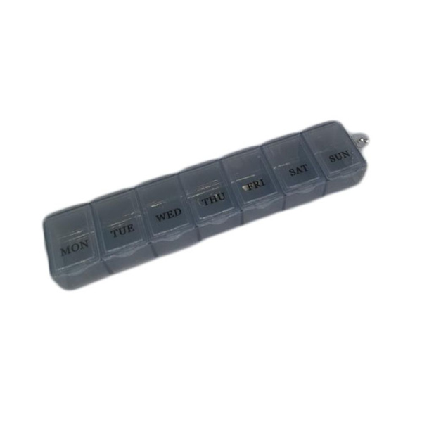 7 dagar pillerask tablettdispenser GRÅ grey