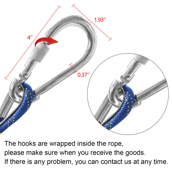 Multifunktionell 8 mm 20 m nödrep för utomhusbruk, multifunktionell säkerhetsrep för magnetfiske, vandring, grottforskning, camping, räddning, blå 20m