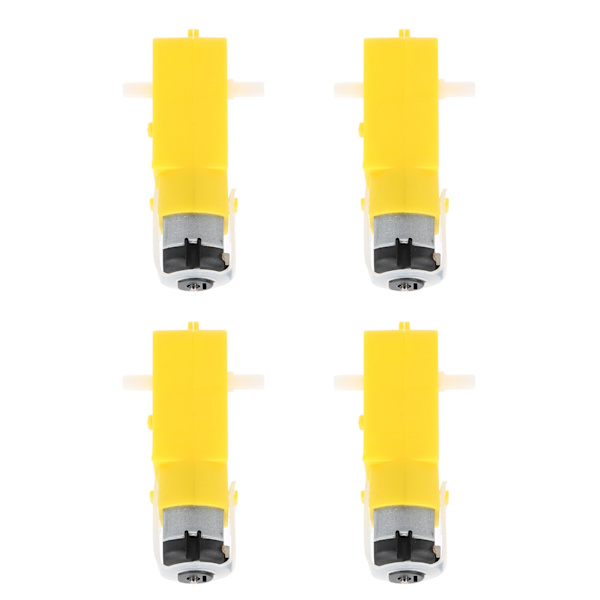4 kpl TT-moottorin vaihde kaksoisakselivaihteinen sähkökäyttö DC 3-12V DIY-älyautolelurobotille