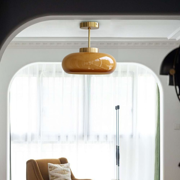 LED-taklampe, moderne og retro design, E27-sokkel, perfekt for stuen