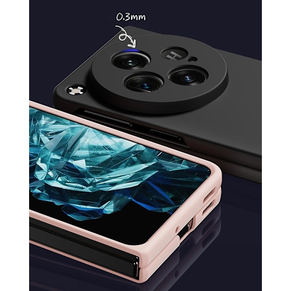 Kotelo Oneplus Open -puhelimelle, Kova PC Iskunkestävä Puhelinkotelo Matta Ohut Suojakuori Taitettava Kotelo Oneplus Open -puhelimelle orange