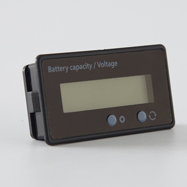 LCD-batterikapacitetsindikator Digital voltmeter spänningsmätare M green null