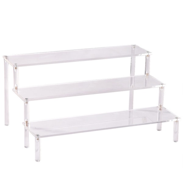 Akryl Display Stativ 3 Tier Riser Display Hylde Showcase til Actionfigurer Cupcakes Dessert Candy Treat Display 0.35 30