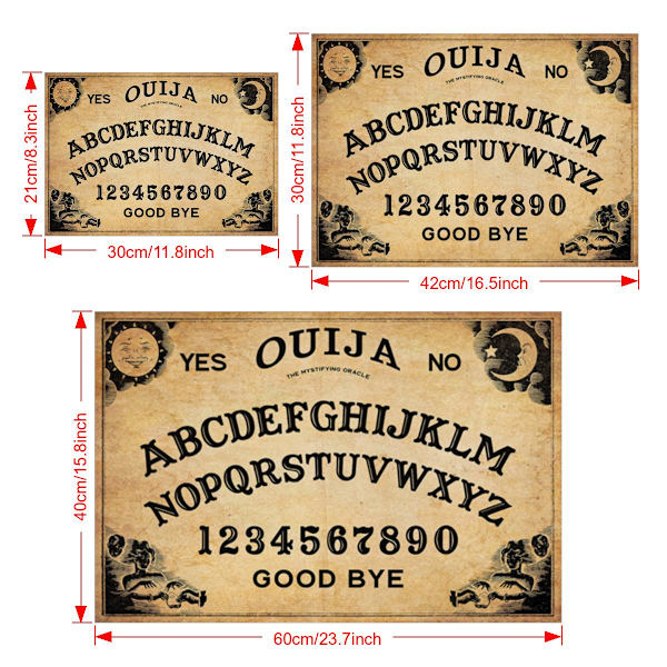 1 st canvasposter, Ouija bräde tryck affisch, mörk akademisk affisch väggkonst för vardagsrum 15.8*23.7inch/40*60cm Unframe