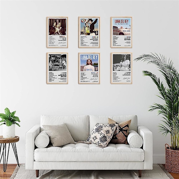 Lana Del Rey Album Poster Musik Album Ldr Poster För Rum Estetisk Canvas Väggkonst Sovrumsdekor