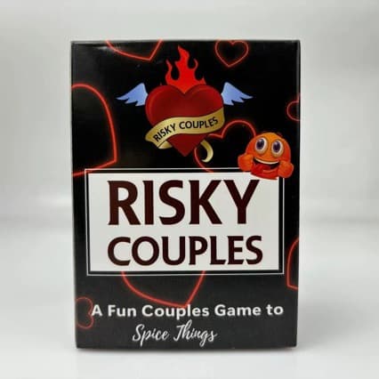 Risky Couples Engelsk Kortspil til Intime Datenaftener, Voksen Samtale- og Relationsopbyggende Spil for Partnere