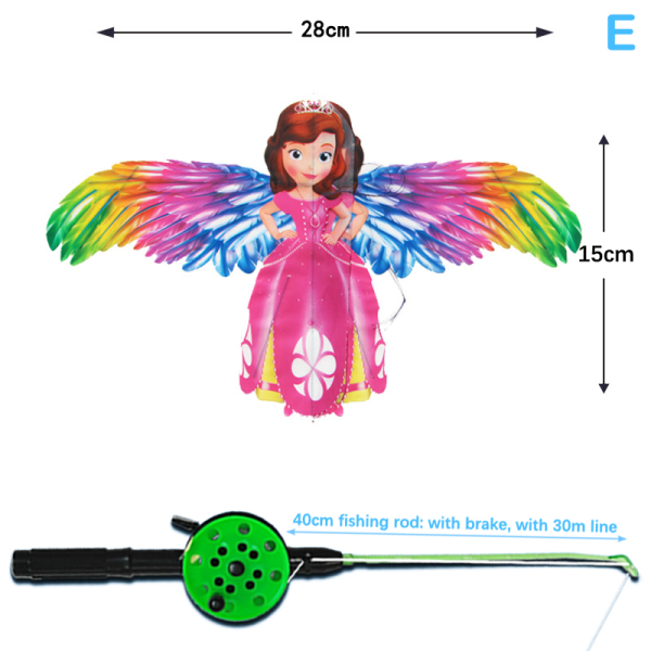 Drageflyvende drage legetøj tegneserie sommerfugl svaler ørn drage W/Ha E one size E E one size