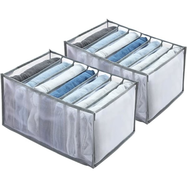 2 st Jeans Förvaringslåda Låda Organizer Kläder Organizer Suitab