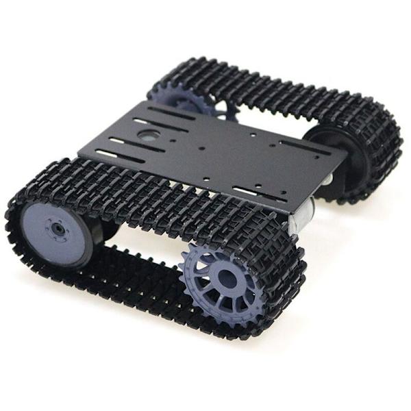 Älykäs säiliöauton alustan telaketjuinen robottialusta kahdella 12 V:n tasavirtamoottorilla DIY-tarkoituksiin T101-P / TP101