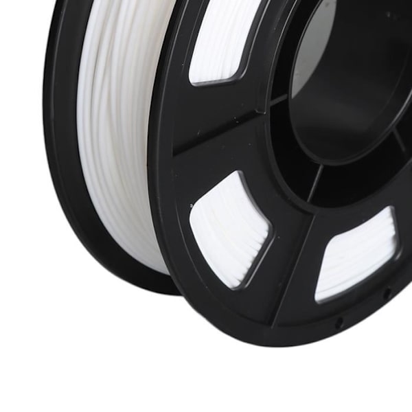 HURRISE PLA Filament Hvid 3D Printer Filament 1,75mm Glat og Stabil Ingen Tilstopning Høj Beregning Printer