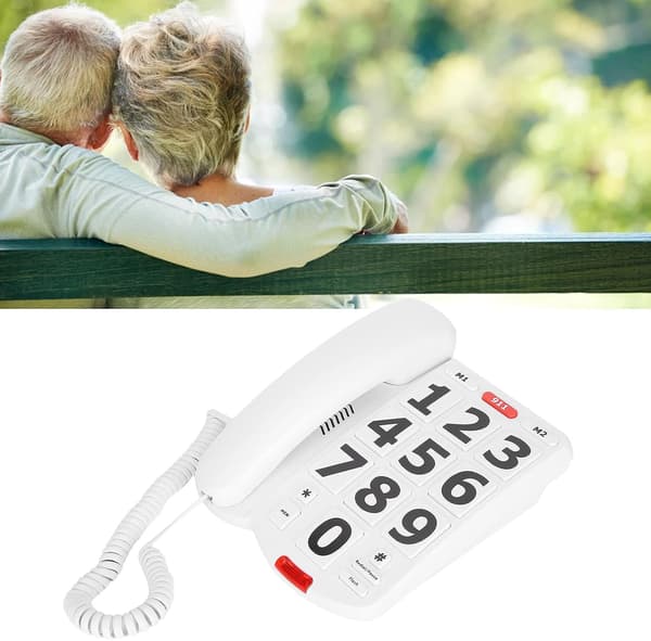 DARTEL BORDTELEFON MED STORA KNAPPAR