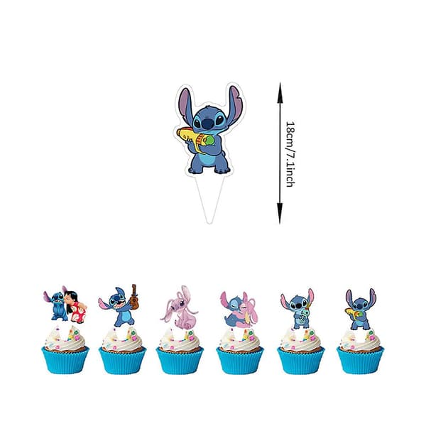 Stitch & Lilo Festpynt Balloner Kagepynt Bannere Sæt
