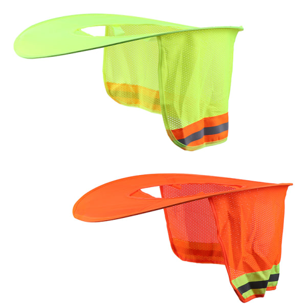 Solskærm, der kan fastgøres med en hård hat-skygge med nakkebeskyttelse VIS Reflect Orange one size Orang Orange one size