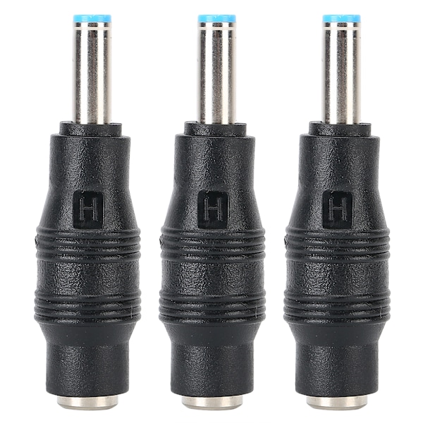 3 stk. Strømforsyningskontakt 5,5 x 2,1 mm Hun og 4,5 x 3,0 mm Han Opladerkontakt til HP Bærbar