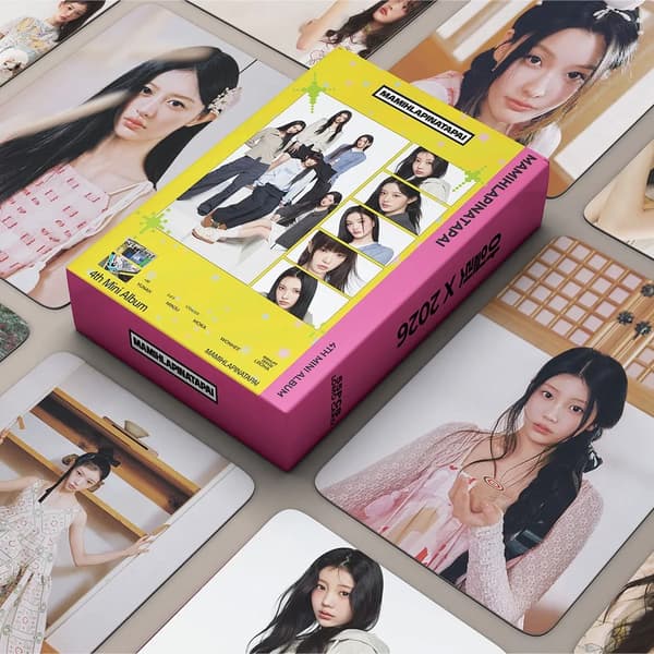 55 stk. Kpop Group Lomo-kort Yuna Minju Moka Wonhee Iroha samlekort GLLIT-2