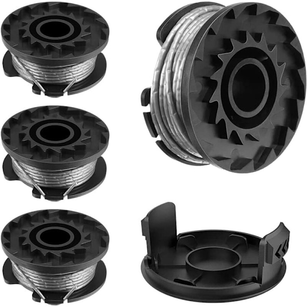 Spolesnor for BOSCH EasyGrassCut 18 23 26 Art 23 26 Gresstrimmer Reservedeler (BOSCH F016800569 / F16800385, 4 stykker)