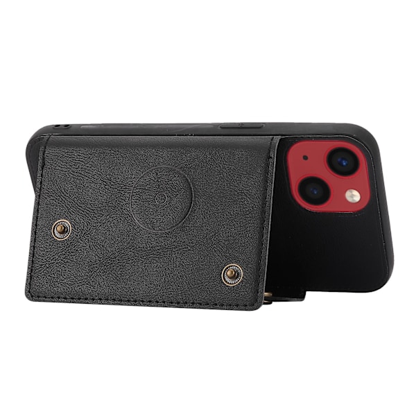 Mobilfodral med dubbla spännen för iPhone 14 Black