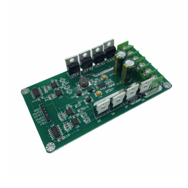 Kaksimoottorinen ohjainkorttimoduuli H-silta DCMOSFET IRF3205 3-36V10A huippu 30A DC-moottorin ohjainkortti jarrutoiminnolla