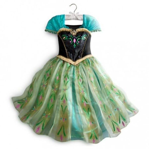 Smuk prinsesse Anna kjole - Perfekt 100 cl
