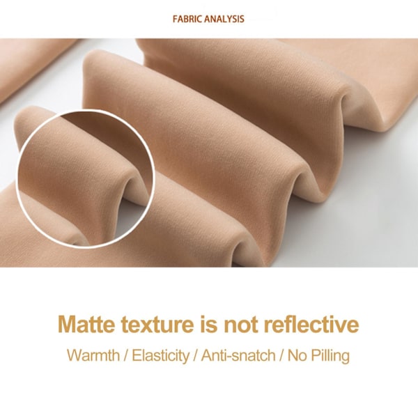 1/2 Mode Kvinders Fleeceforet Strømpebukser Termiske Strømpebukser Yderbeklædning Hudfarve 200g Trin fødder Skin Color 200g Step feet 1 Pc