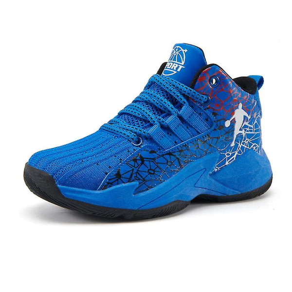 Herre Basketball Sko Lace Up High Top Sneakers Herre Retro Basketball Sko Pustende Trend Herre Sneakers Gå Sko sapphire2 sapphire2 37