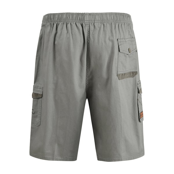 Hurtigtørrende sportsshorts til mænd Strand Jogging Træning Fitness Lysegrå, XXL