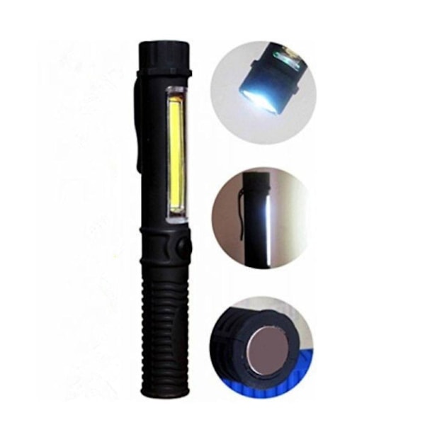 COB LED Lommelygte med Klips, Inspektionslampe, Arbejdslampe[qb]
